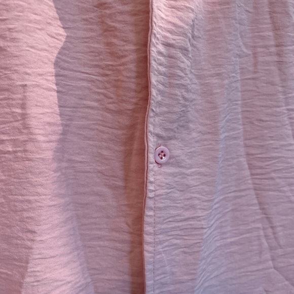 Men's XXL Light Pink Button Up with Crinkle Texture From Amazon - Picture 3 of 5